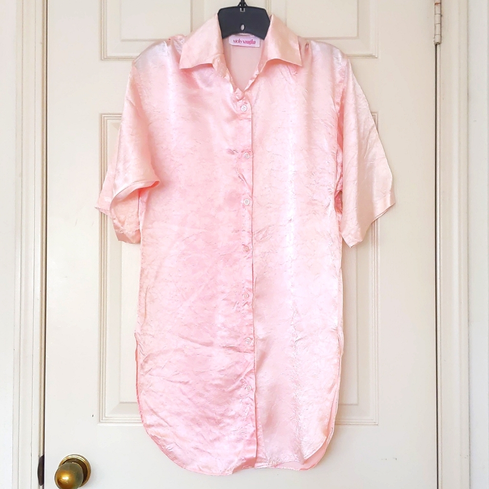 Woman's Satin sleep shirt.